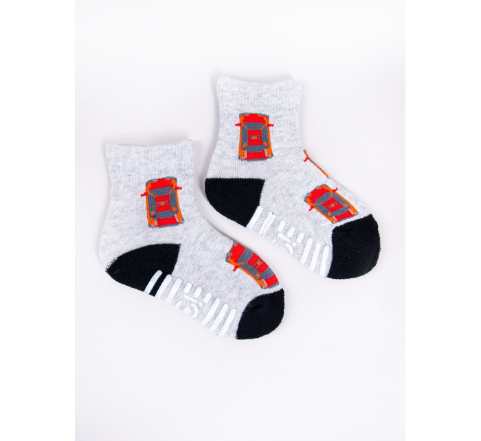 Yoclub Dětské poloterry bavlněné ponožky SKA-0020C-AA0A Vícebarevné