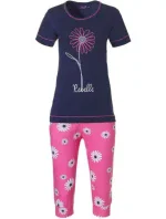 Dámské pyžamo 21231-400-2 tm. modrá-růžová - Rebelle