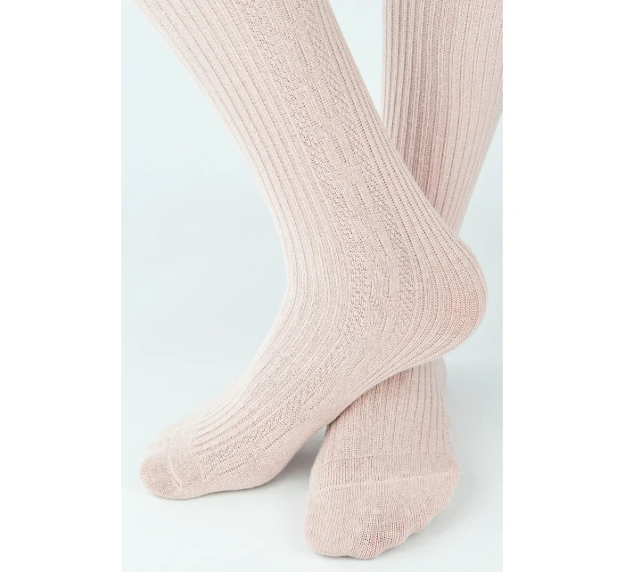 ŽEBROVANÉ KOSTKOVANÉ PUNČOCHÁČE RB011 2-6 LET