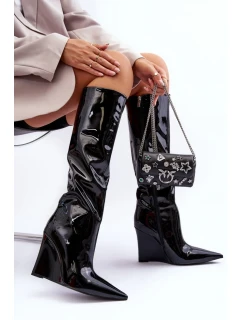 Kozačky na klínech model 185239 Step in style