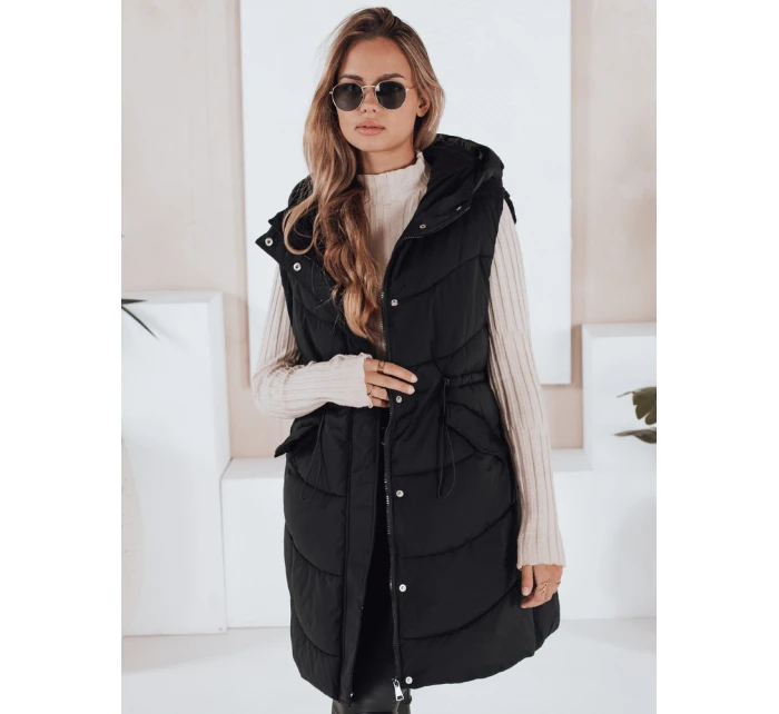 Dámská prošívaná vesta GAMIS černá FashionStreet TY3291