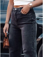 JEANDII dámské džínové pytlovité kalhoty s odřením černé FashionStreet UY2209