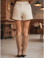 Dámské semišové kovbojské boty béžové Dstreet model 21993451 - FashionStreet Dámské semišové kovbojské boty béžové Dstreet model 21993451 - FashionStreet