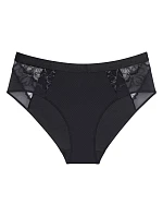 Dámské kalhotky Wild Azalea Florale Maxi - BLACK - černé 0004 - TRIUMPH