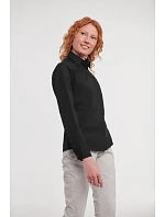 Russell Athletic 936F Popelínová halenka s dlouhým rukávem 11.936F black Russell Athletic 936F Popelínová halenka s dlouhým rukávem 11.936F black