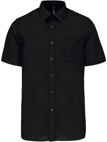 Kariban K 551 Popelínová košile "Ace" s krátkým rukávem 20.K551 black Kariban K 551 Popelínová košile "Ace" s krátkým rukávem 20.K551 black
