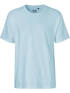 Neutral O 60001 Pánské tričko z těžké bio bavlny 77.6001 light blue