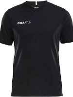 Craft Teamwear Squad Go Jersey Solid M Pánské sportovní tričko s výstřihem do V 82.5560 black