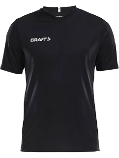 Craft Teamwear Squad Go Jersey Solid M Pánské sportovní tričko s výstřihem do V 82.5560 black
