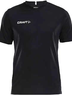 Craft Teamwear Squad Go Jersey Solid M Pánské sportovní tričko s výstřihem do V 82.5560 black