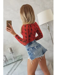 body v červené barvě model 18746272 - K-Fashion