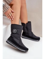 Dámské sněhule se zipem Progress model 21602451 Černé - Boto