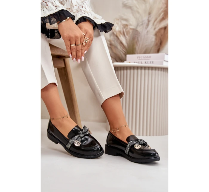 Dámské Mokasíny S Mašlí Černé model 21668160 - S.Barski