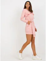 Dámské šaty EM SK HS 21 model 18036946 světle růžová - FPrice Dámské šaty EM SK HS 21 model 18036946 světle růžová - FPrice