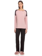 Dvoudílné dámské pyžamo  pink model 16257661 - Vamp