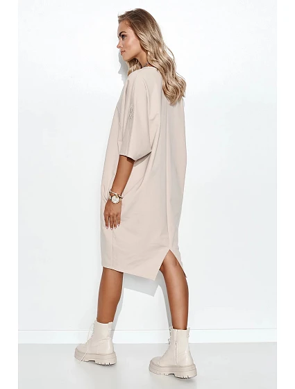 Denní šaty model 20275042 béžové - Makadamia