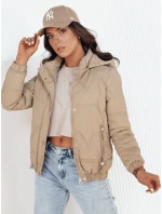 Dámská přechodná prošívaná bunda ZERNI beige FashionStreet TY4177