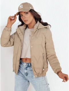Dámská přechodná prošívaná bunda ZERNI beige FashionStreet TY4177
