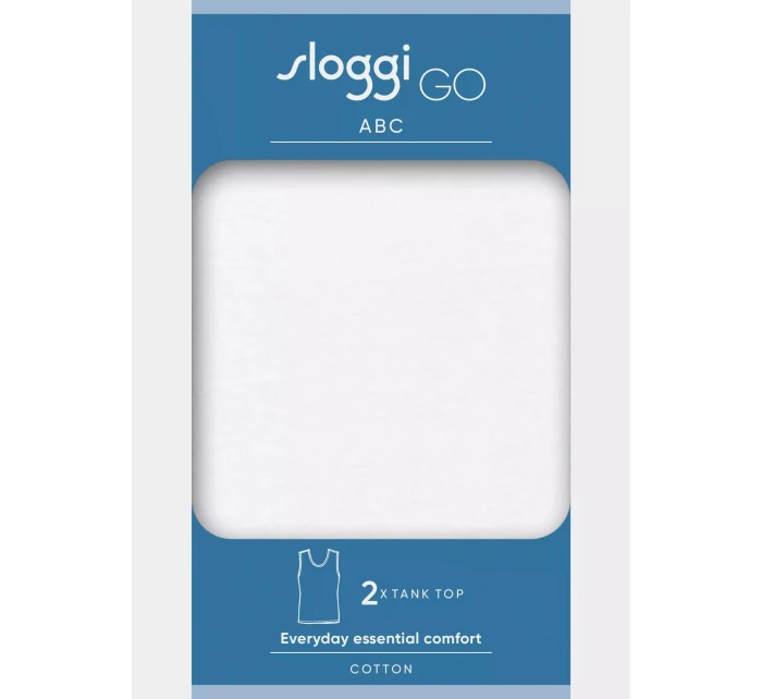 sloggi men GO ABC 2.0 Tank Top 2P - WHITE - SLOGGI WHITE - SLOGGI
