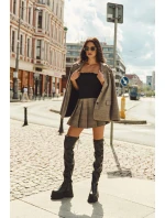 Dámské Kozačky Po Kolena Na Masivní Platformě Černé model 21707072 - Boto