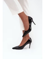 Lakované Eko Kožené Dámské Lodičky S  Černé model 21711378 - Boto