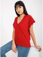 Dámské tričko TW TS 2005.43 tmavě červená - FPrice