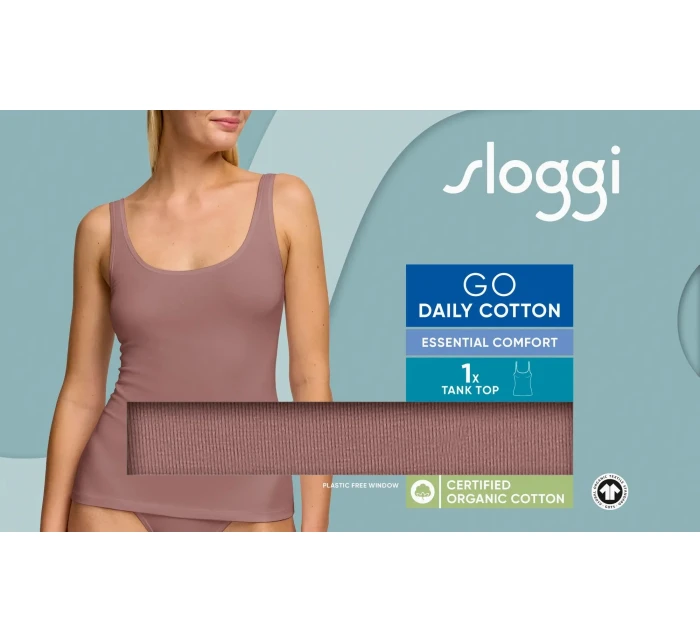 sloggi GO Daily Cotton Tank top - BROWN - SLOGGI BROWN - SLOGGI sloggi GO Daily Cotton Tank top - BROWN - SLOGGI BROWN - SLOGGI