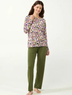 Dámské pyžamo s květinami model 20515381 - Vamp