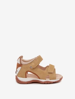 Kožené Dětské Sandály S Liškou Bartek 8441163 Béžové
