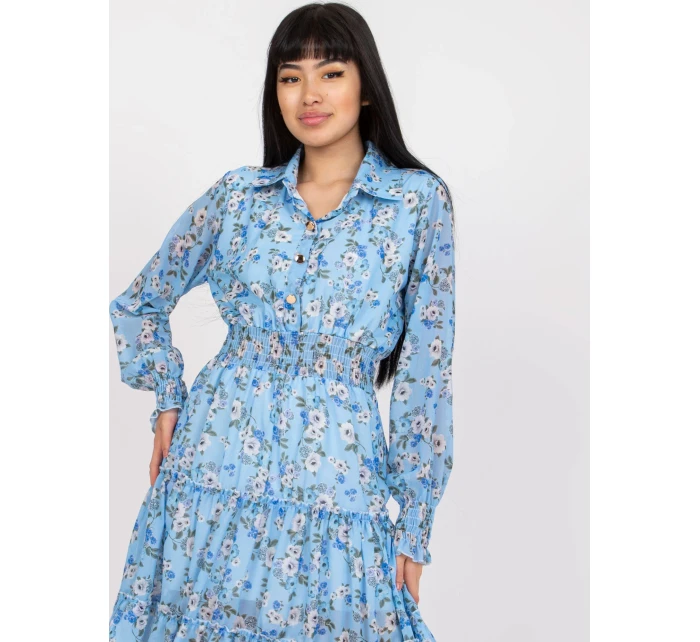 Dámské šaty DHJ SK C2212 světle modré