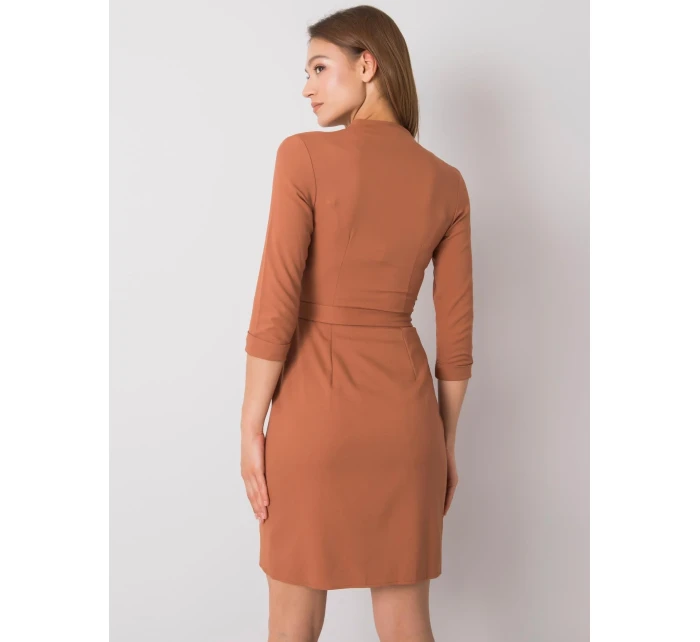 Šaty LK SK 507665.17P světle hnědá