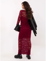 Sukienka MI SK model 21724610 bordowy - FPrice Sukienka MI SK model 21724610 bordowy - FPrice