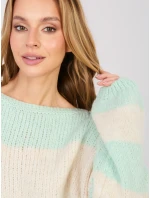 Sweter MI SW model 21958664 mietowy - FPrice Sweter MI SW model 21958664 mietowy - FPrice