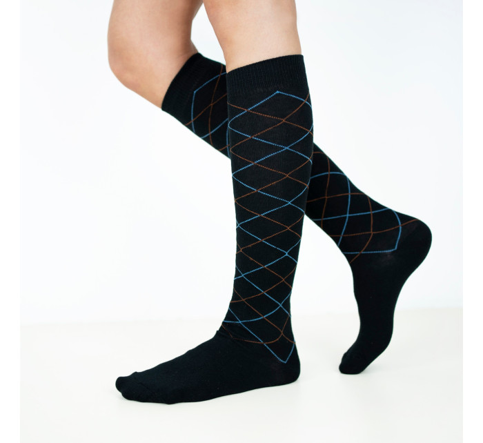 Ponožky Art Of Polo Sk22255-4 Black/Light Blue/Ginger