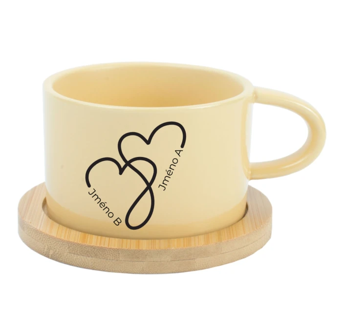 Keramický hrníček Makronka pro zamilované