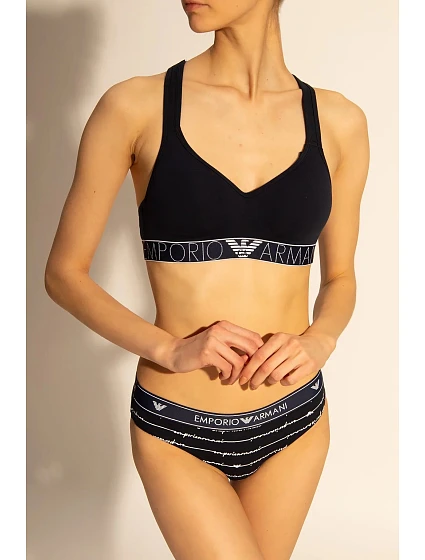 Dámské kalhotky námořnická modrá 2 pack model 15340110 - Emporio Armani Dámské kalhotky námořnická modrá 2 pack model 15340110 - Emporio Armani