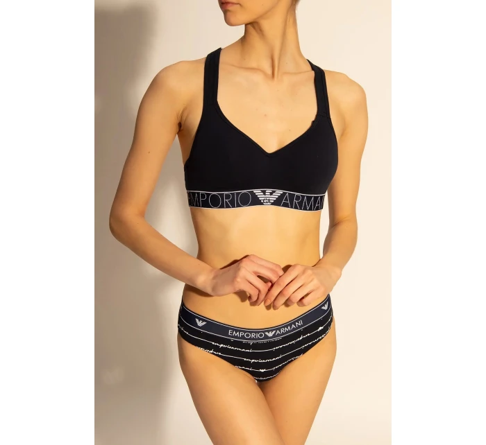 Dámské kalhotky 163334 1P219 03937 námořnická modrá - 2 pack - Emporio Armani