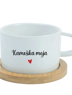 bílý hrníček makronka 200 ml model 22084602 - Giftela