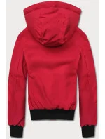 Červená pánská sportovní bunda s kapucí model 18311032 - J.STYLE Červená pánská sportovní bunda s kapucí model 18311032 - J.STYLE