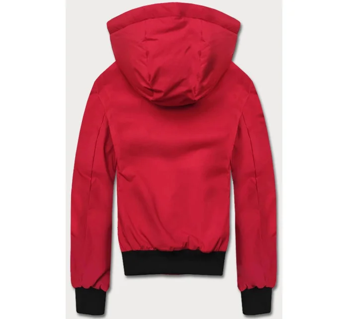 Červená pánská sportovní bunda s kapucí model 18311032 - J.STYLE Červená pánská sportovní bunda s kapucí model 18311032 - J.STYLE