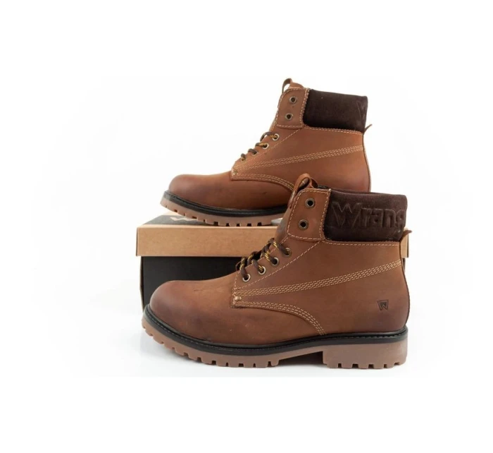 Arch pánské boty model 21420763 boty elegantní přírodní kůže hnědá - Wrangler