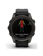 Hodinky Garmin Fenix 7S Pro 42mm Sapphire Solar šedé titanové DLC s černým řemínkem Hodinky Garmin Fenix 7S Pro 42mm Sapphire Solar šedé titanové DLC s černým řemínkem