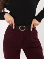 Spodnie IT SP model 21776320 bordowy - FPrice Spodnie IT SP model 21776320 bordowy - FPrice