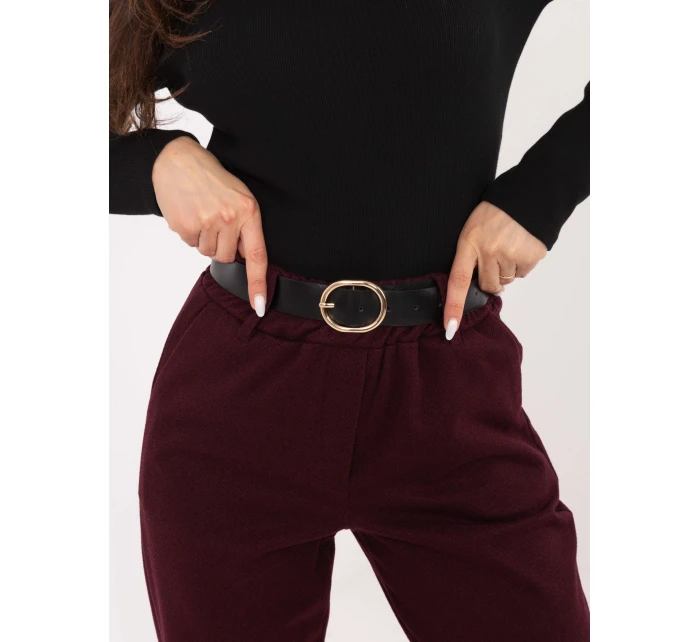 Spodnie IT SP model 21776320 bordowy - FPrice Spodnie IT SP model 21776320 bordowy - FPrice