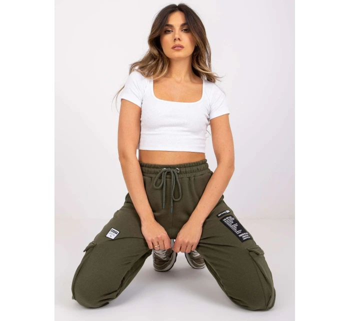 Tepláky RV DR 7461.03 khaki