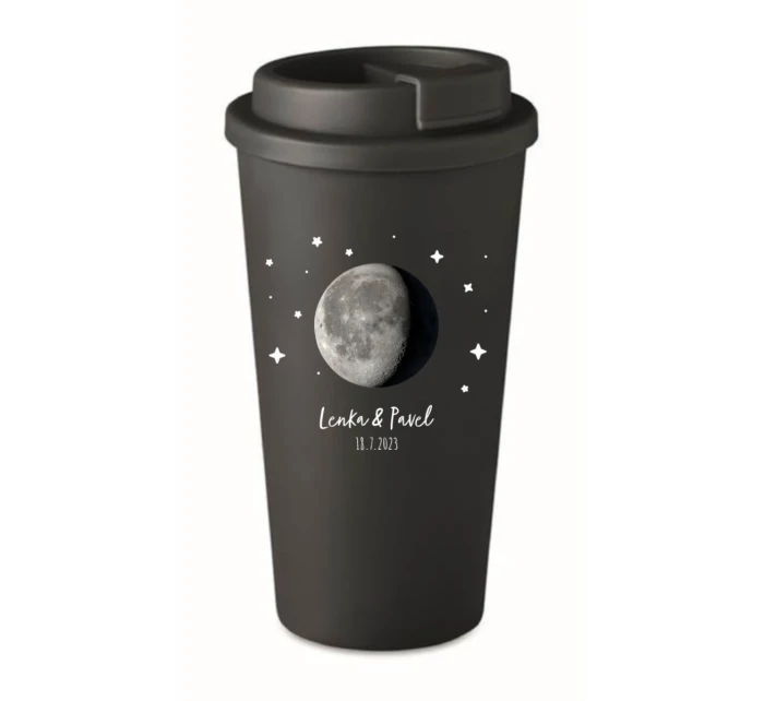 Personalizovaný cestovní termohrnek s měsíční fází 