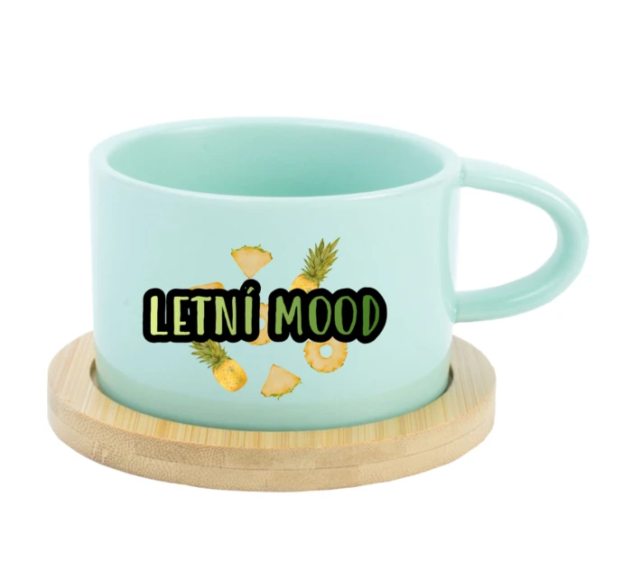 Personalizovaný keramický hrníček Makronka s ovocem a textem 