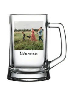 Personalizovaná pivní sklenice s fotografií 