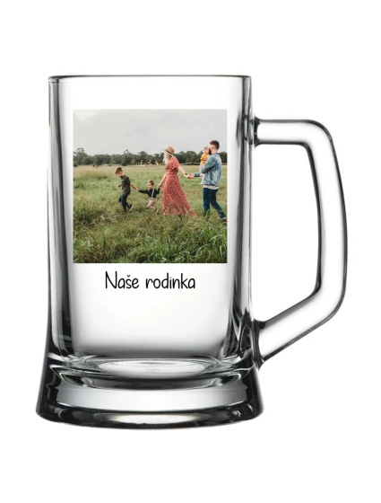 Personalizovaná pivní sklenice s fotografií Personalizovaná pivní sklenice s fotografií