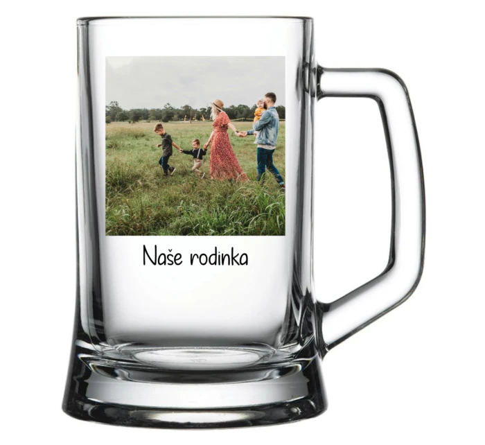 Personalizovaná pivní sklenice s fotografií Personalizovaná pivní sklenice s fotografií